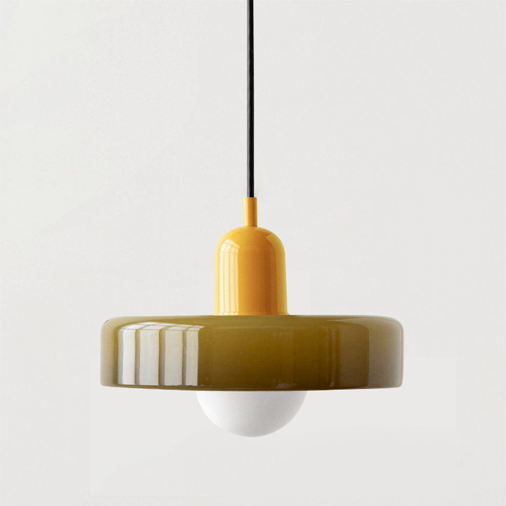 Bunte Glas-Hängelampe - Modernes Design