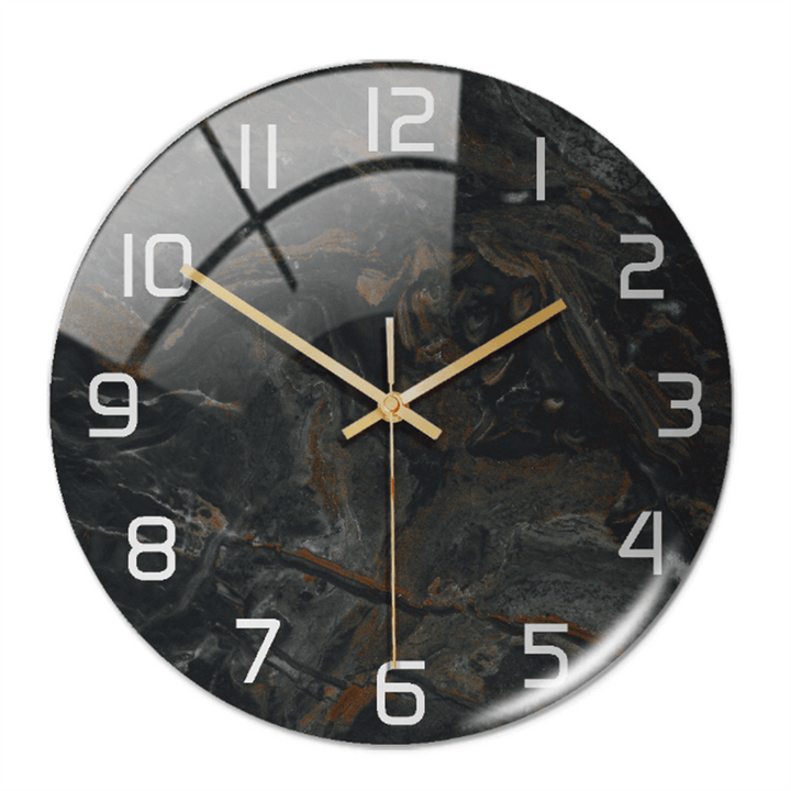 Horloge murale élégante aspect marbre 30 cm
