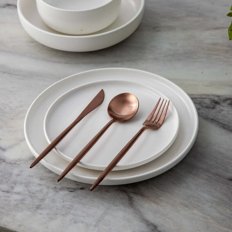 Minimalistisches Edelstahlbesteck Set