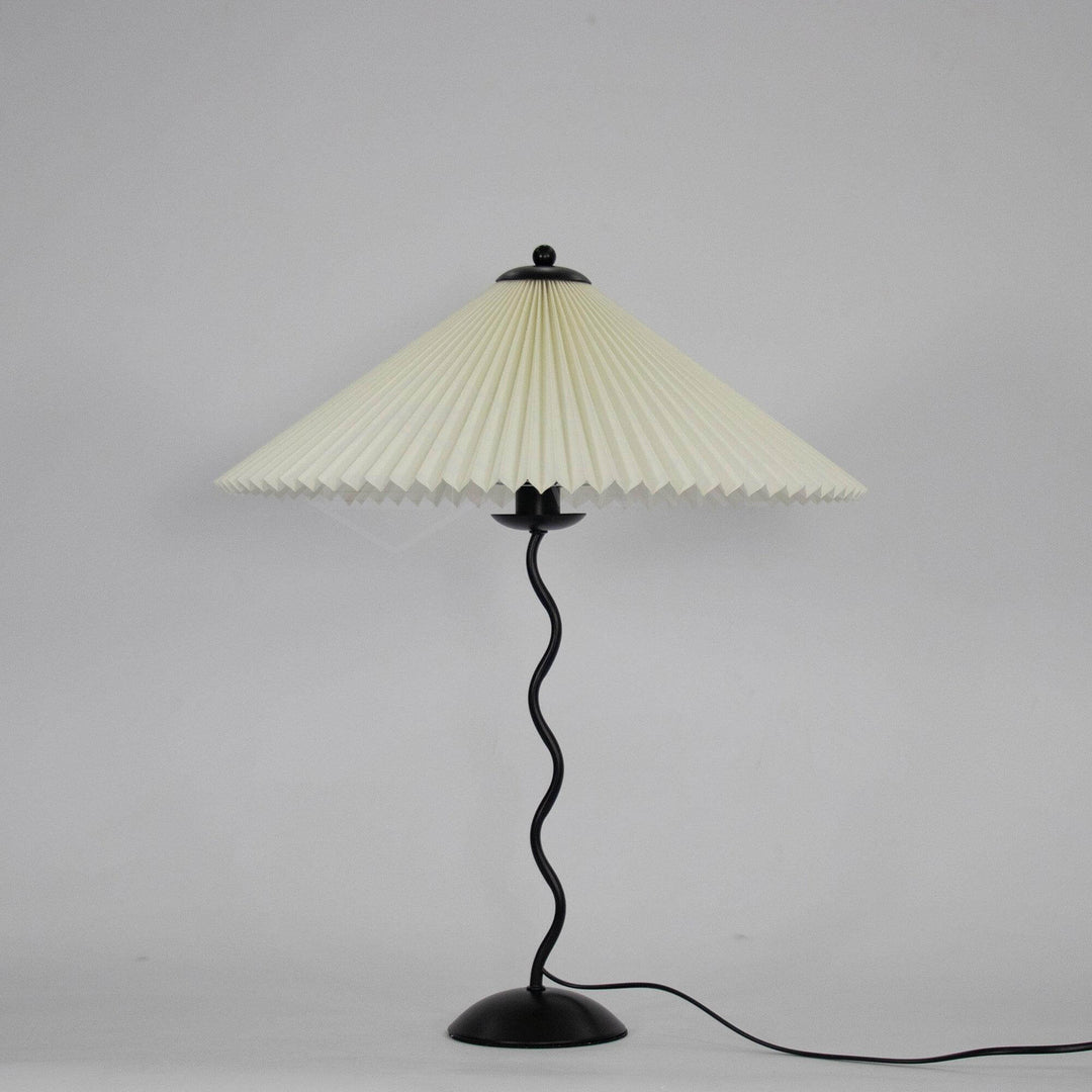 Designer Tischlampe Metall Modern Wellenförmig