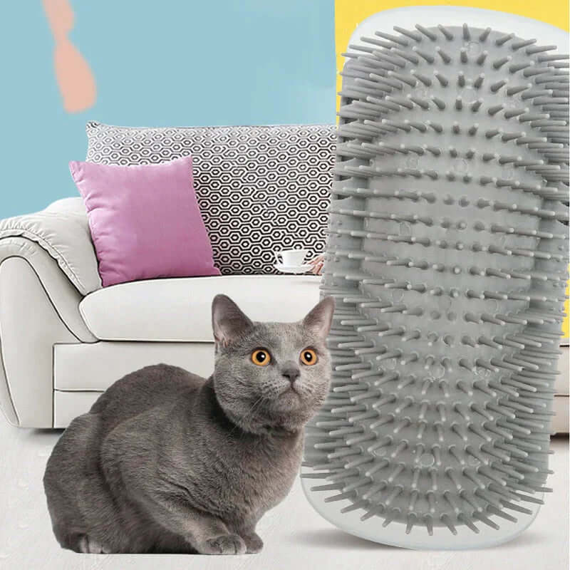 Brosse d'auto-toilettage pour chat pour le coin