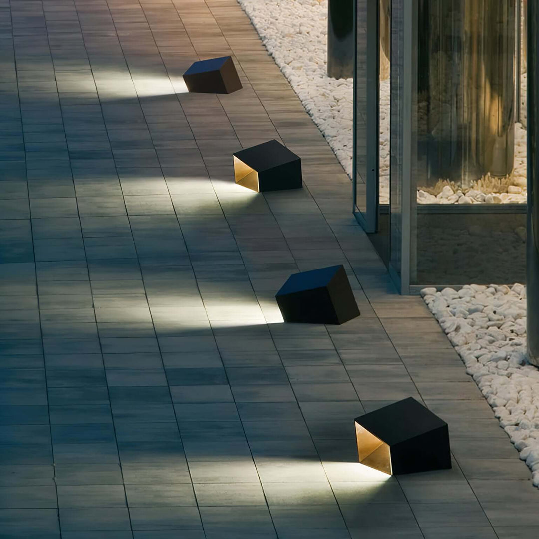 Solar Aussenleuchte Garten LED Würfel IP65