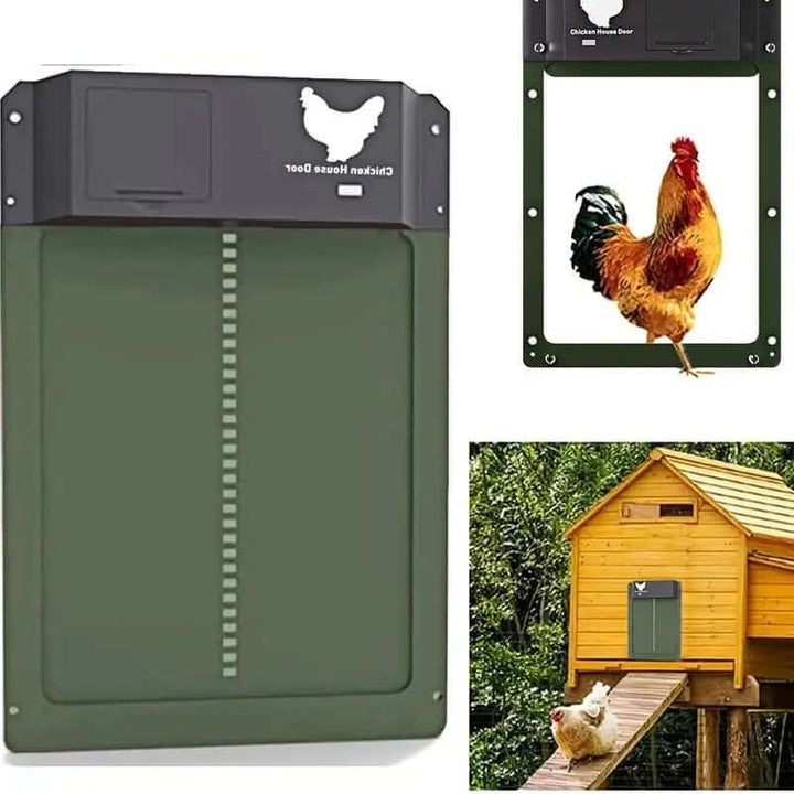 Porte automatique pour poulailler avec capteur de lumière