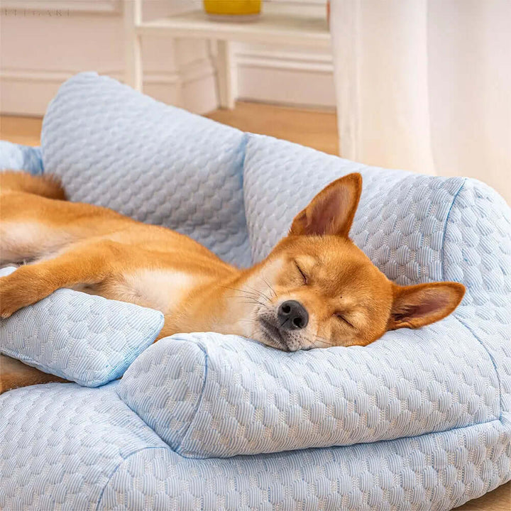 Panier lavable en peluche pour animaux de compagnie - Orthopédique et confortable