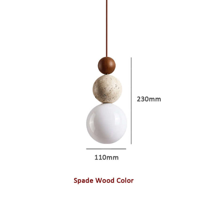 Suspension moderne en travertin