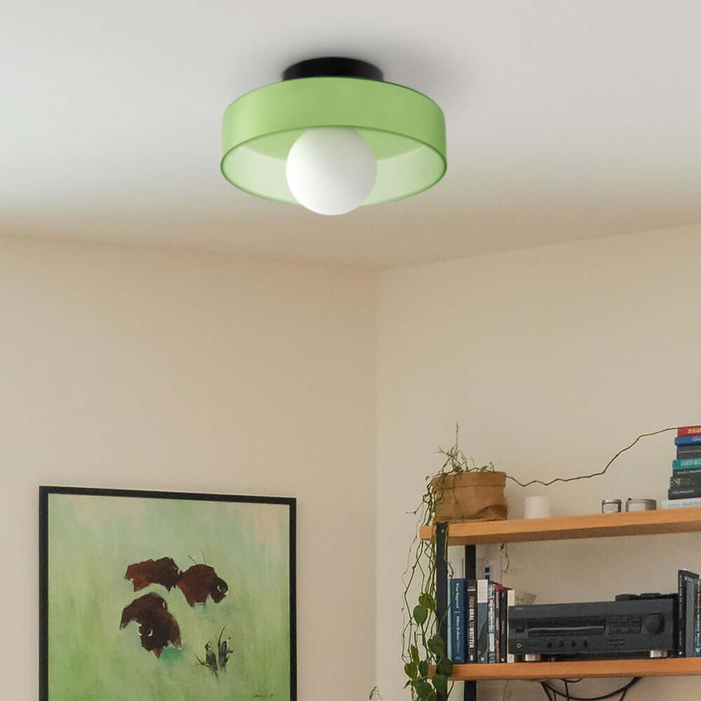 Moderne Runde Glas Deckenleuchte