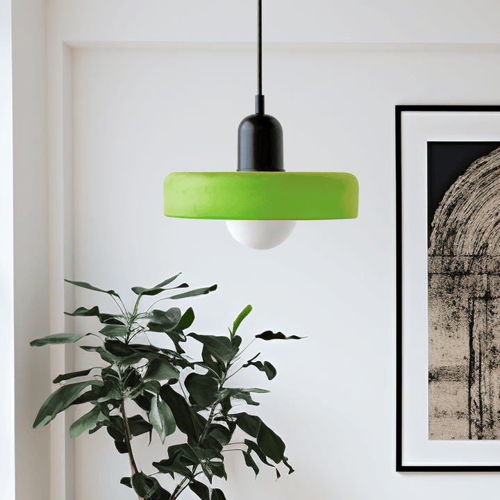 Bunte Glas-Hängelampe - Modernes Design