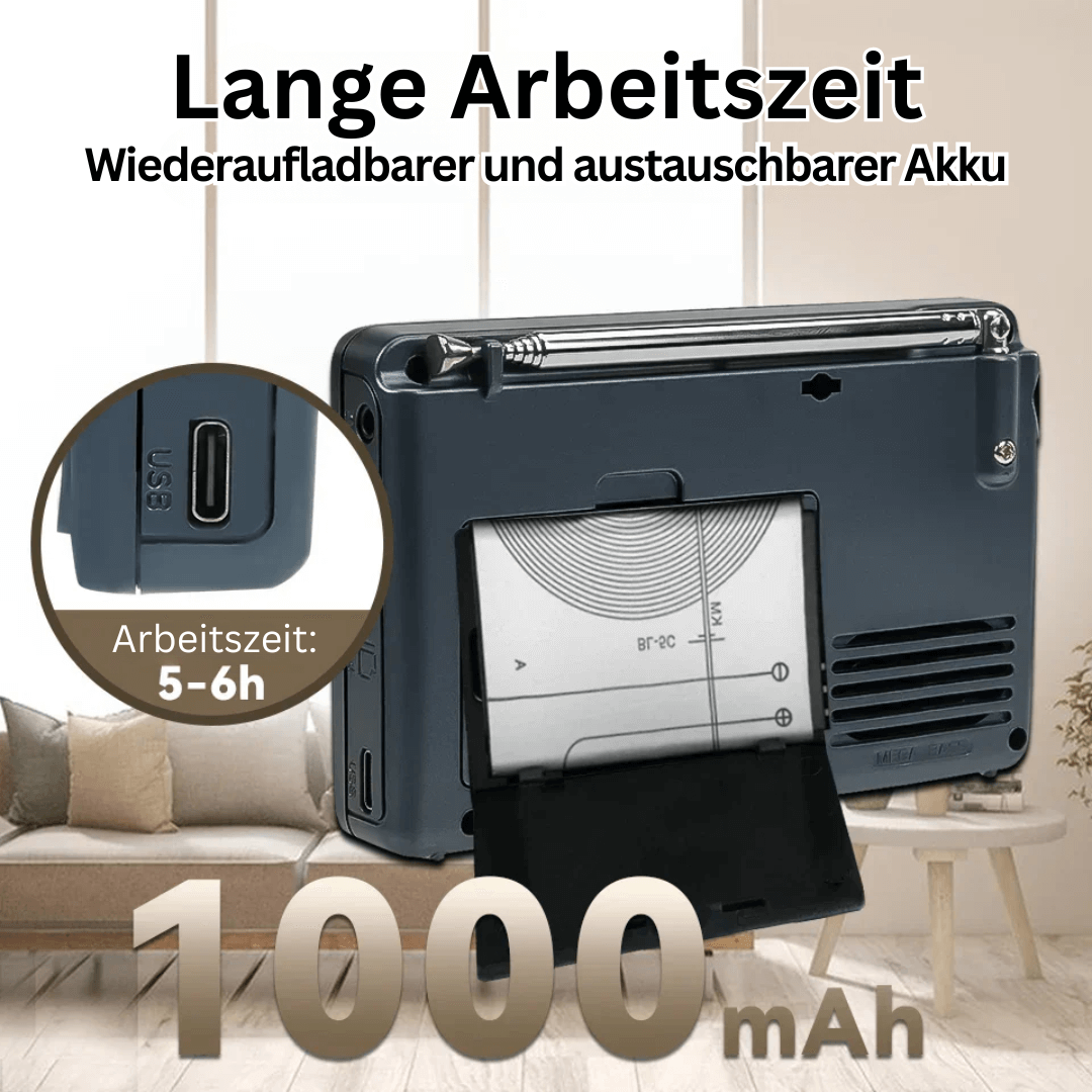 Radio multibande portable avec fonction d'enregistrement