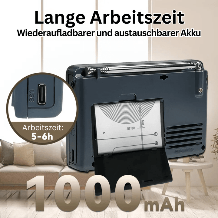 Radio multibande portable avec fonction d'enregistrement