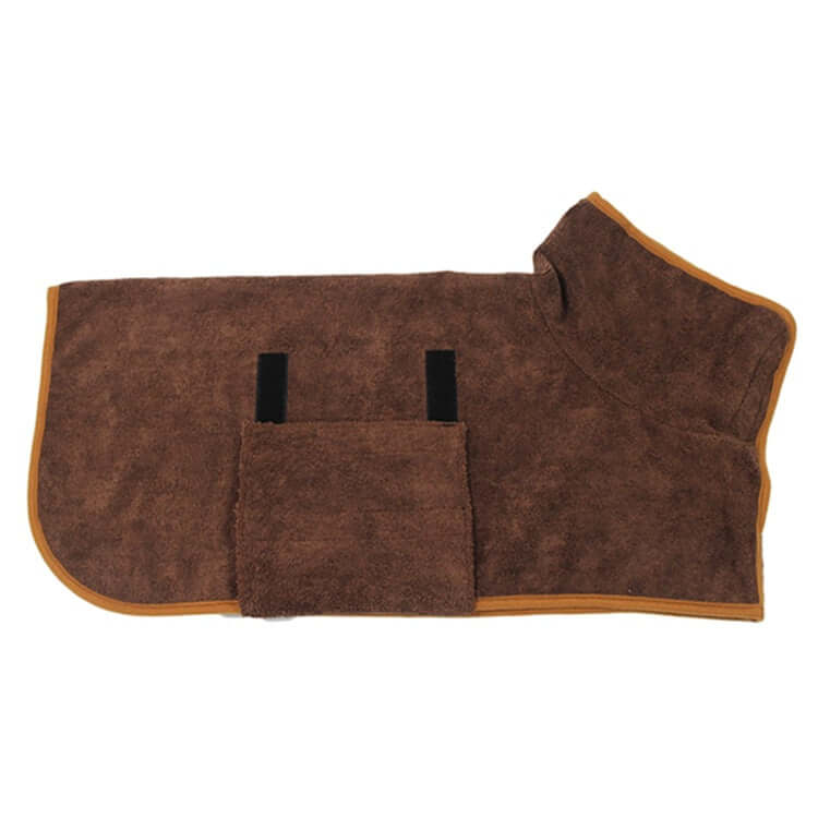 Peignoir absorbant en microfibre pour chien