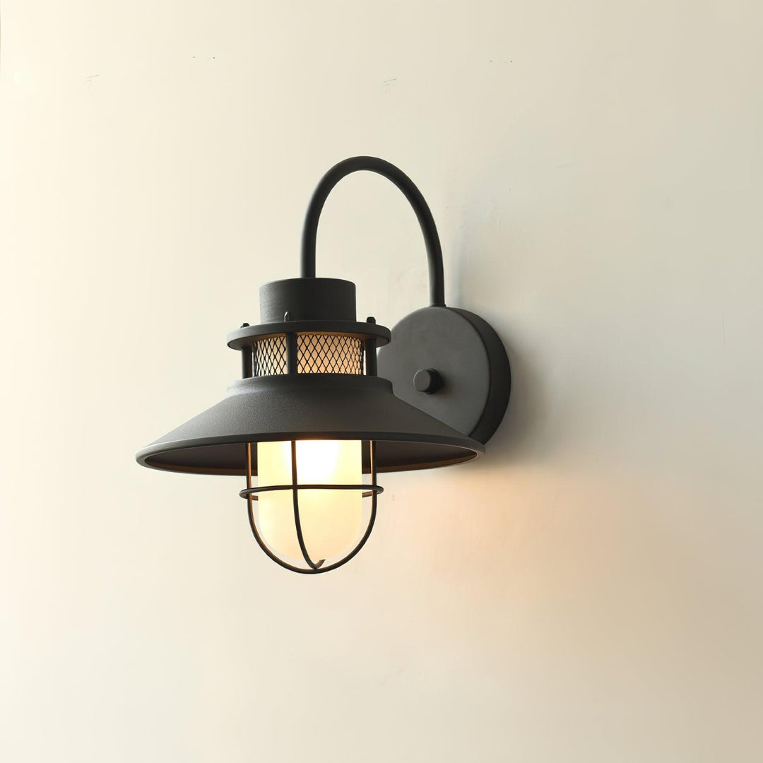 Außenwandleuchte Industrial Design Metall & Glas IP65