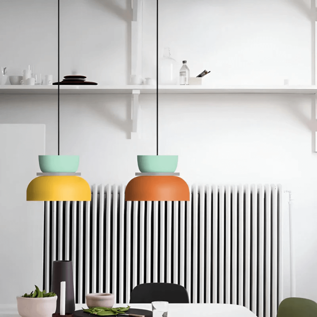 Bunte LED Pendelleuchte Macaron Design