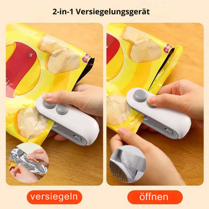 Mini-Lebensmittelversiegler 2in1 - Frisch & Praktisch