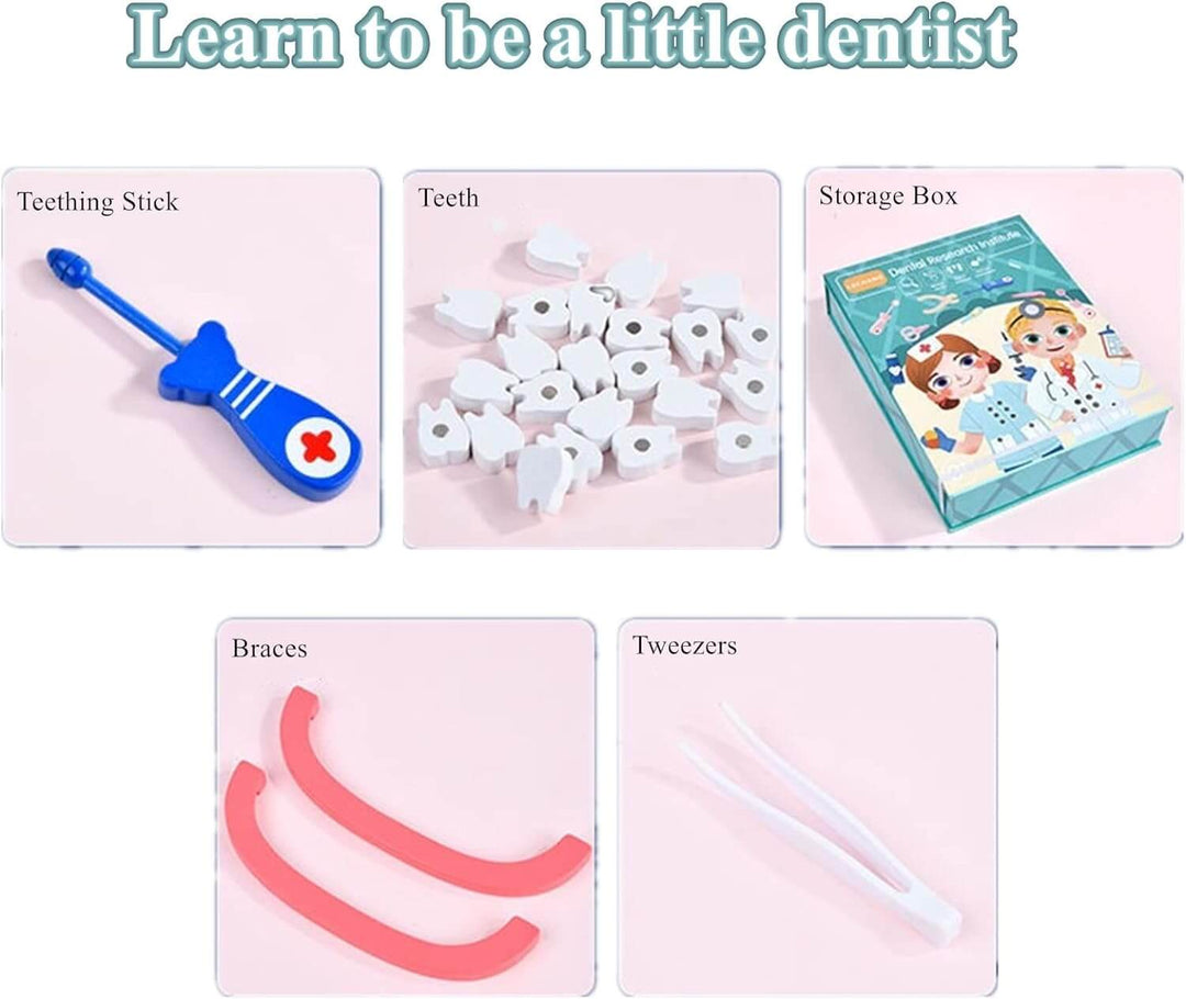 Coffret de dentiste pour enfants - jeu de rôle et soins dentaires 
