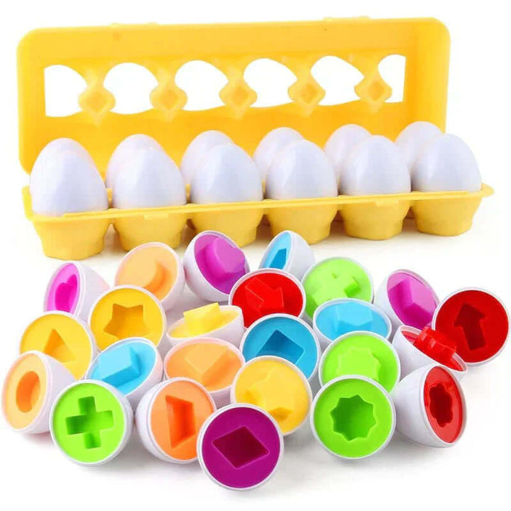 Lernspiel-Eier Set - Farben & Formen für Kleinkinder