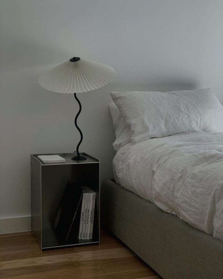 Designer Tischlampe Metall Modern Wellenförmig