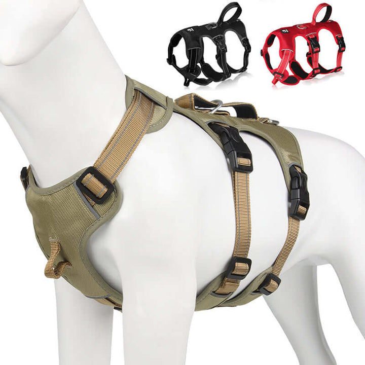 Harnais réfléchissant pour chien, anti-traction et confort