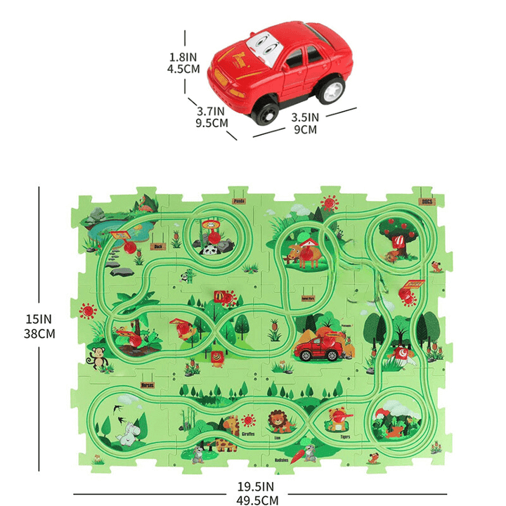 Kinder-Rennspielzeug: Kreativ-Puzzle