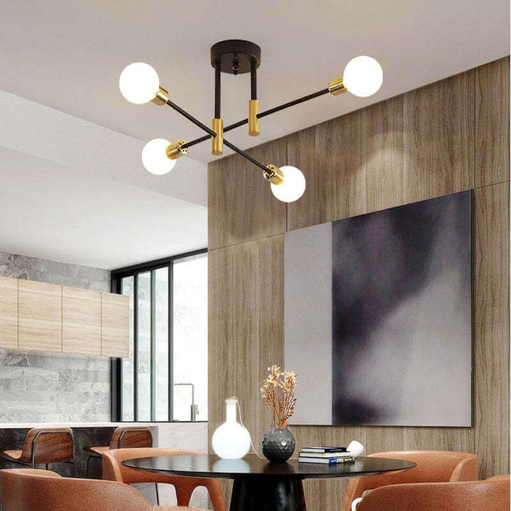 Lustre moderne en boule de verre