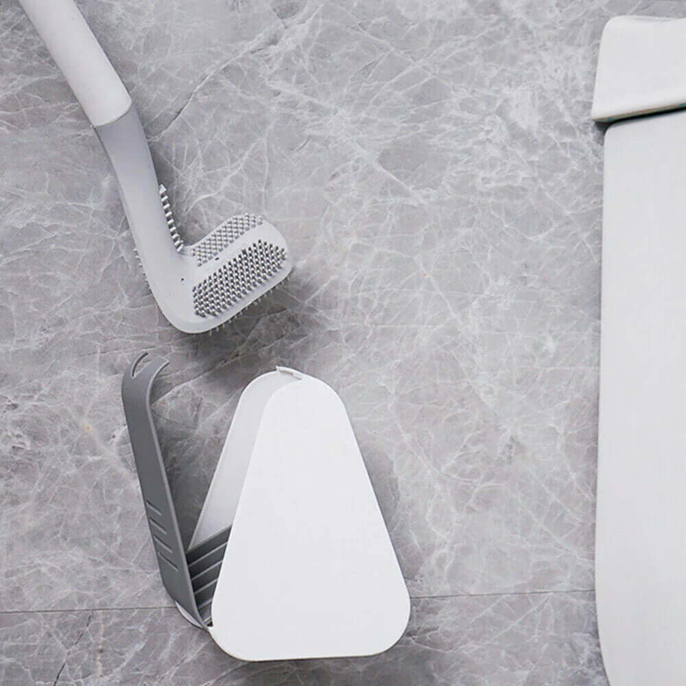 Hygienische Toilettenbürste mit L-Kopf - Flexibel & Sauber