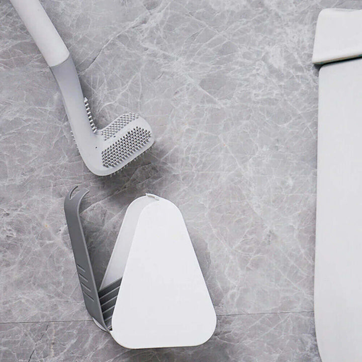Hygienische Toilettenbürste mit L-Kopf - Flexibel & Sauber