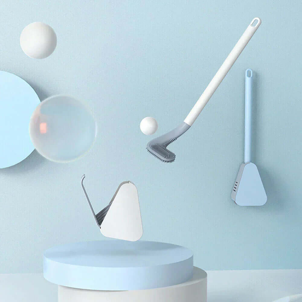 Hygienische Toilettenbürste mit L-Kopf - Flexibel & Sauber