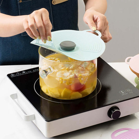 Couvercle à ventouse en silicone - hermétique et réutilisable