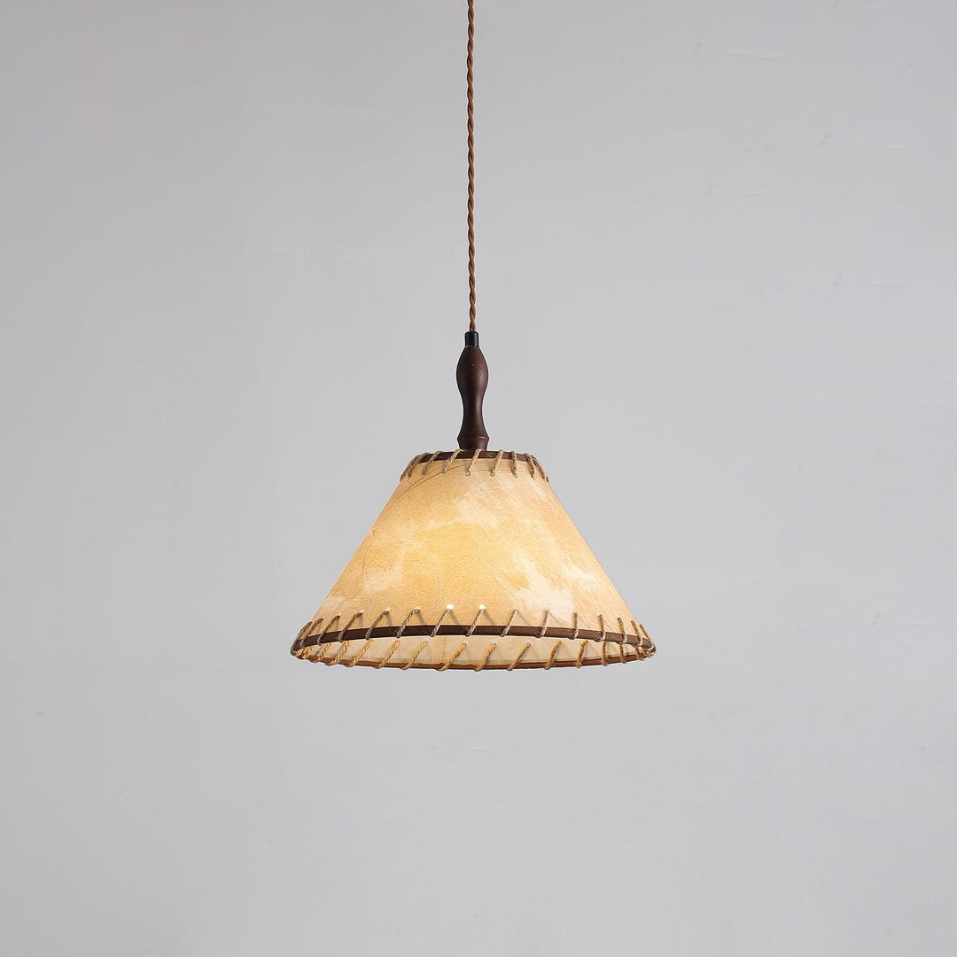 Holz & Stoff Hängeleuchte