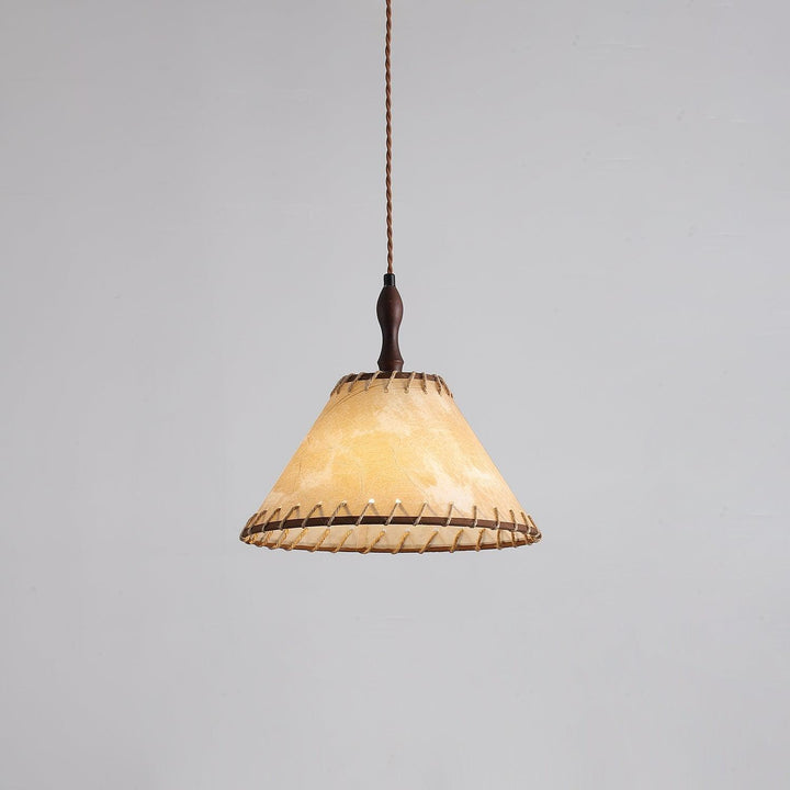 Holz & Stoff Hängeleuchte