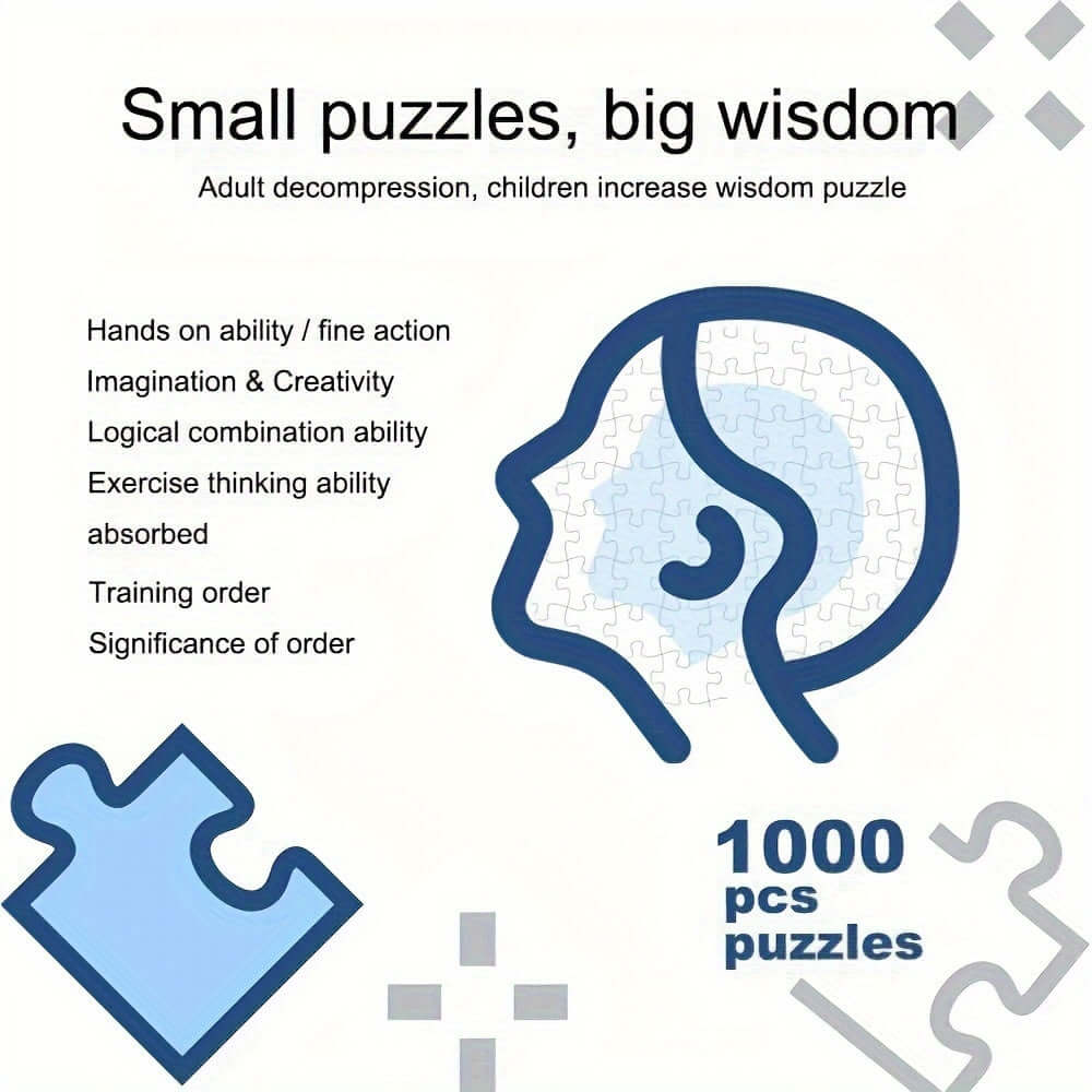 1000-teiliges Rundpuzzle - Sternzeichen-Motiv