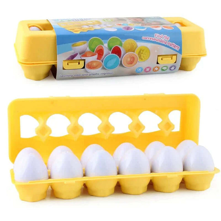 Lernspiel-Eier Set - Farben & Formen für Kleinkinder