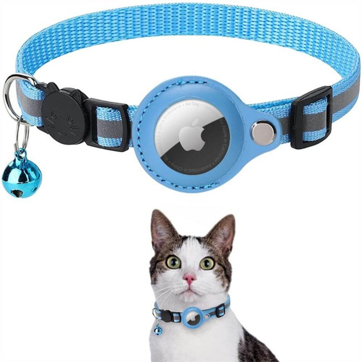 Katzenhalsband mit Sicherheitsverschluss & GPS-Tracker Halterung