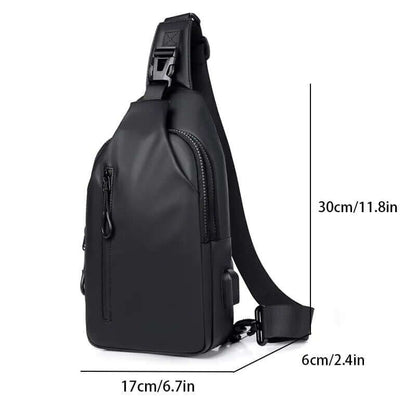 Sac à bandoulière étanche avec USB