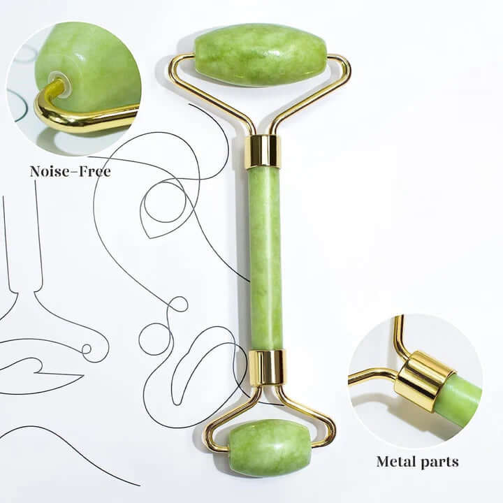 Gesichtsroller & Gua Sha Set - Für strahlende Haut
