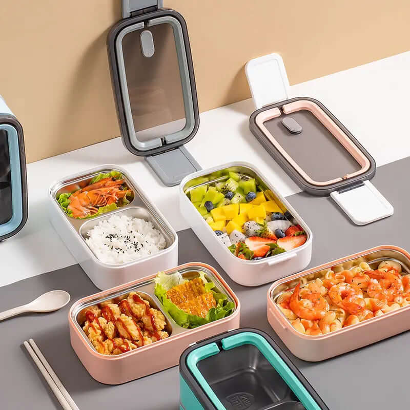 2-Schichtige Edelstahl Bento Lunchbox