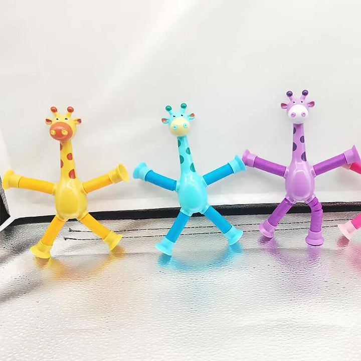 Flexibles Giraffenspielzeug mit Saugnapf