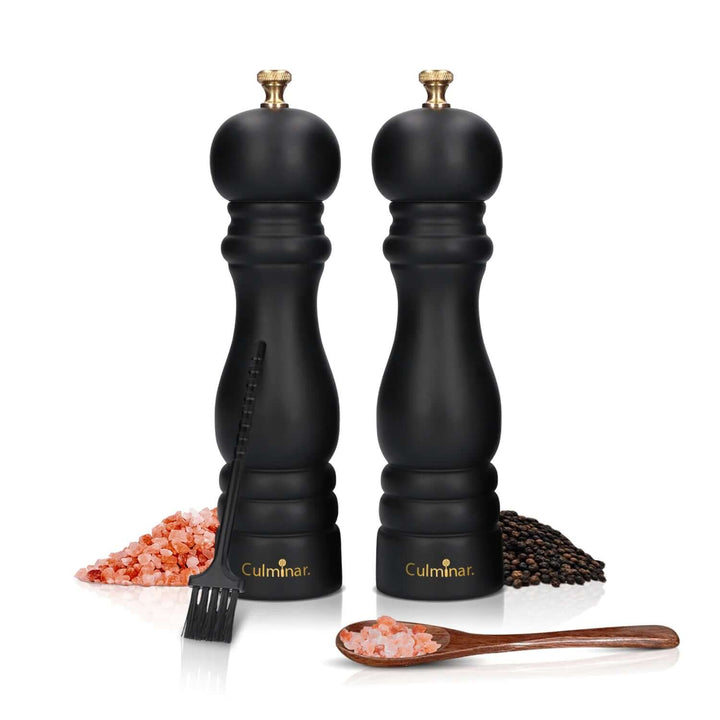 Holz Gewürzmühlen Set - Manuelle Salz & Pfeffermühle