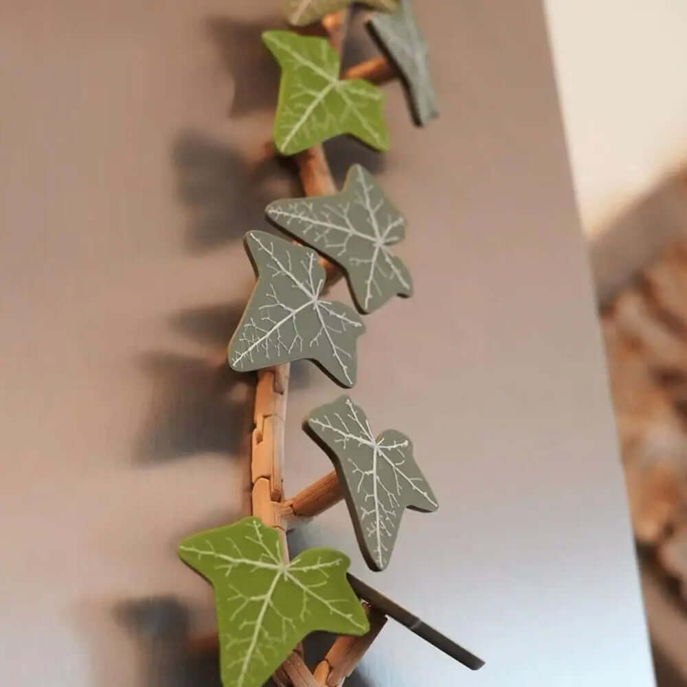 Aimant de réfrigérateur motif lierre - décoratif et pratique