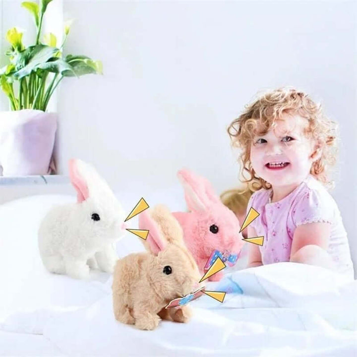 Lapin en peluche interactif - un ami câlin avec des fonctions