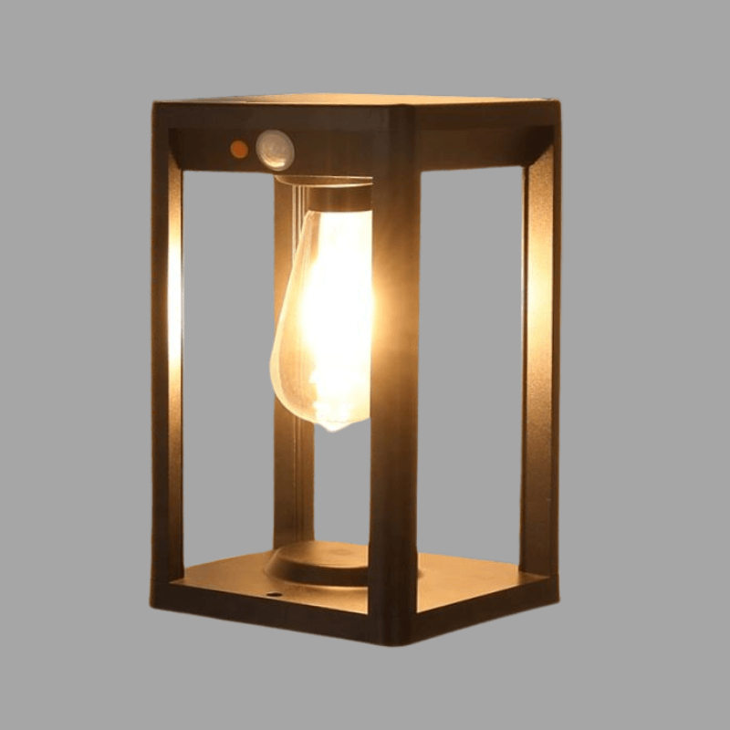 Solar-Säulenlampe mit Bewegungsmelder