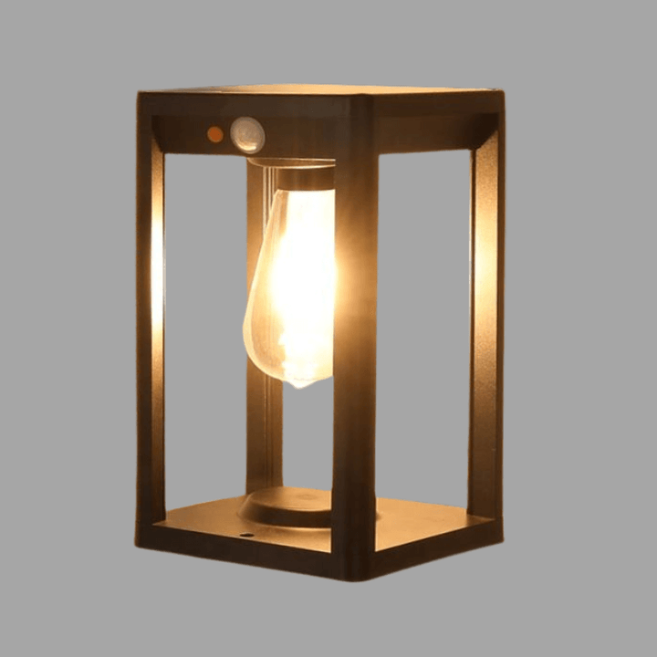 Solar-Säulenlampe mit Bewegungsmelder