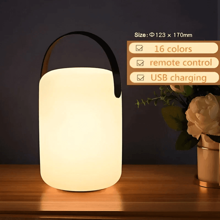 Kabellose LED Tischlampe Wasserfest Außen & Innen