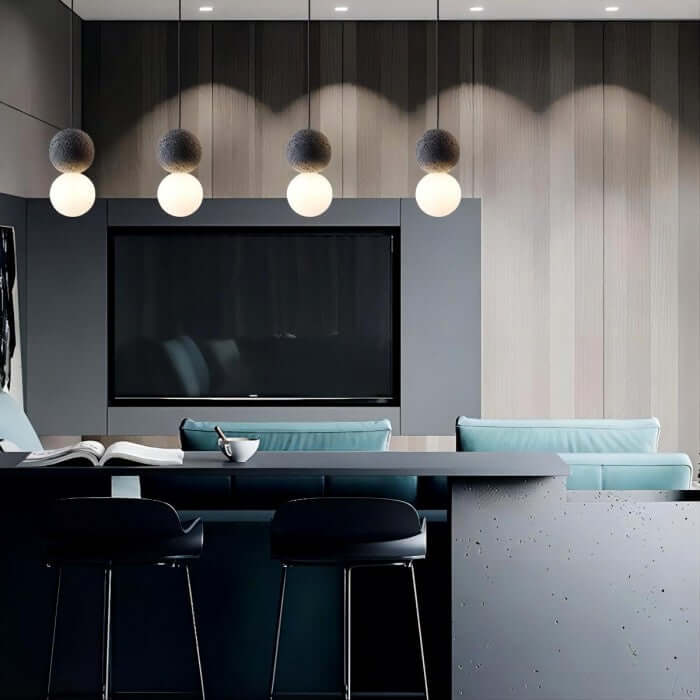 Hängeleuchte Zement & Glas Designleuchte