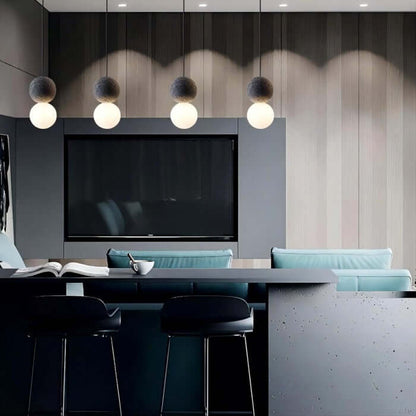 Hängeleuchte Zement & Glas Designleuchte