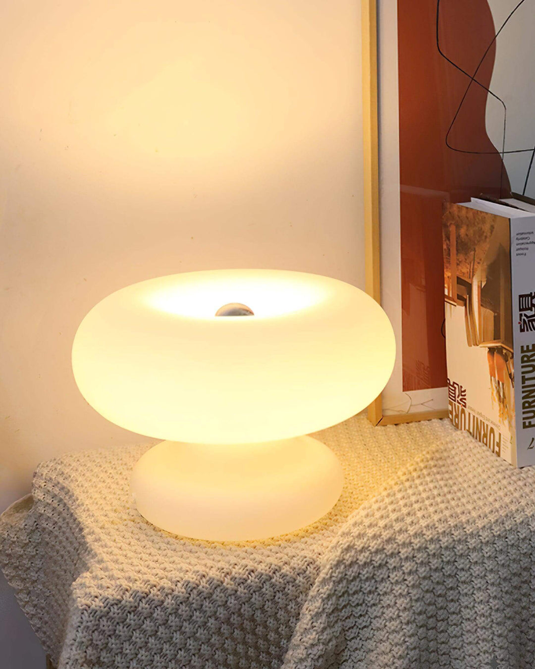 Lampe de table Donut design moderne éclairage intérieur LED