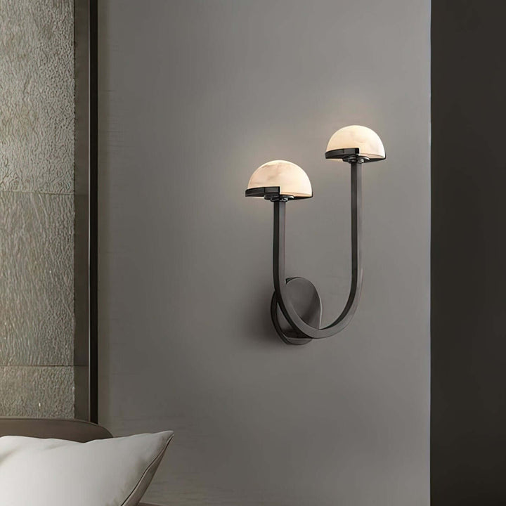Pilz Alabaster Wandleuchte, Modernes Design