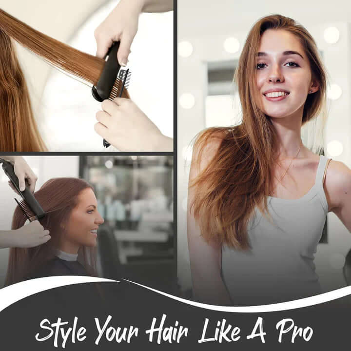 Glättungsbürste & Warmluftkamm - Für glattes Haarstyling