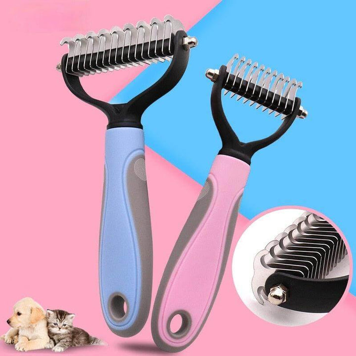 Peigne démêlant double face pour animaux de compagnie