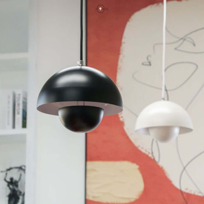 Suspension design macaron bourgeon de fleur