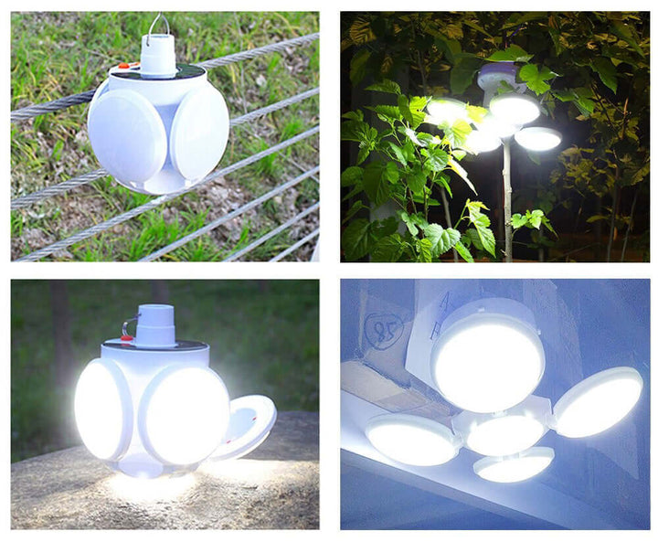 Lanterne de camping solaire rechargeable et étanche